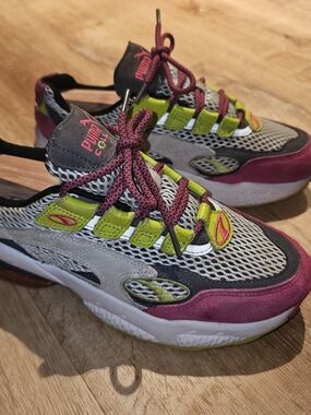 Puma Cell Venom Fresh Lace Womens Pink White Sneakers Athletic Shoes Size 8